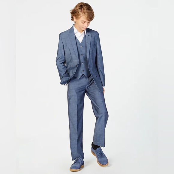 Big Boys Weave Suit & Tie
